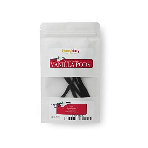 5X Madagascan Bourbon Vanilla pods Authentic, Fair Trade, Grade A, Hand Picked 12cm - 14cm (5 pods), traceable from Source
